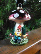 Mushroom Gnome Ornament