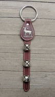 Bells on Leather Strap - Deer