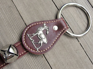 Bells on Leather Strap - Deer