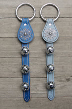 Load image into Gallery viewer, Bells on Leather Strap- Snowflake