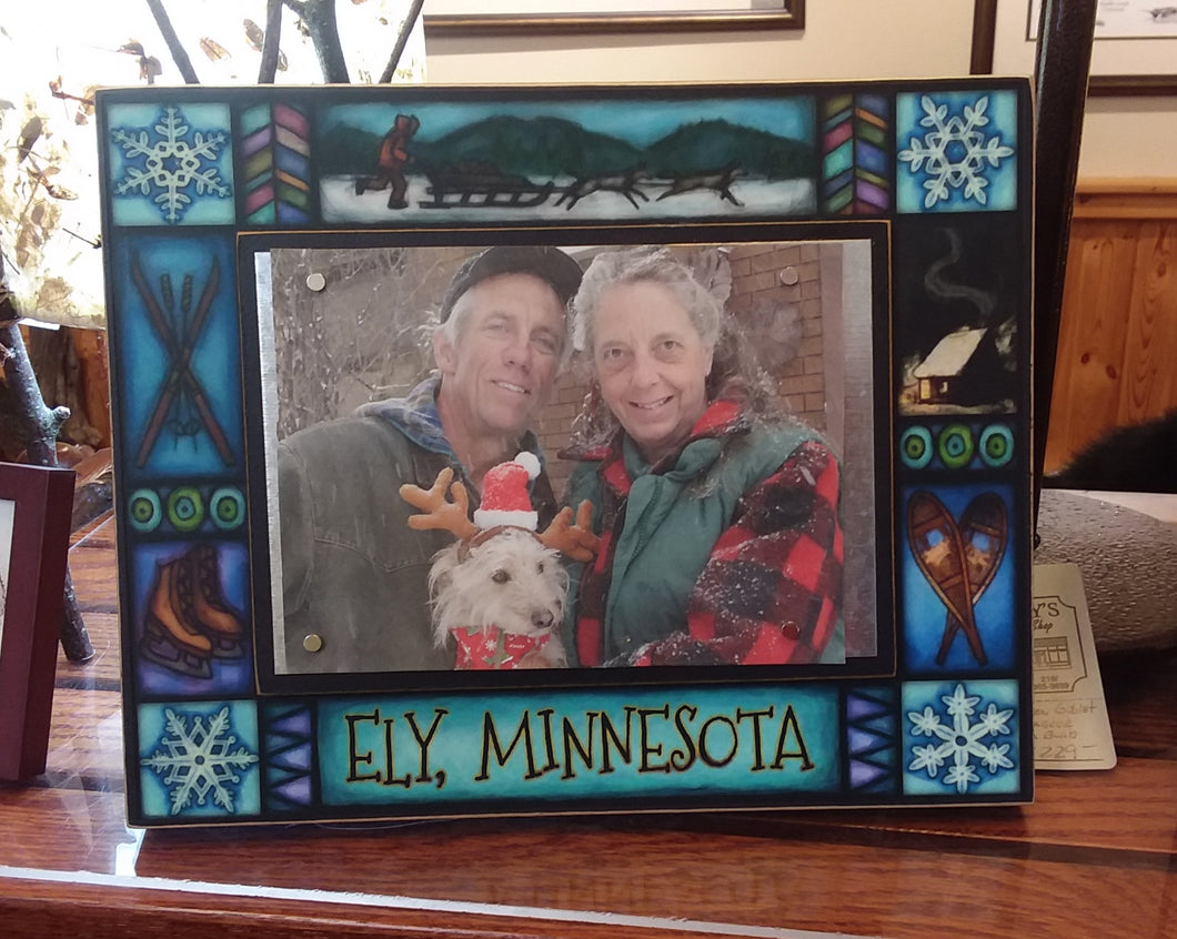 Ely Minnesota Winter Picture Frame