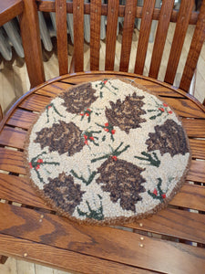 Chair Pad Brown Pinecone