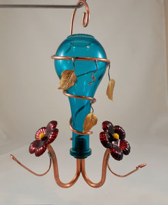 Ruby Fountain Jr Hummingbird Feeder - Blue