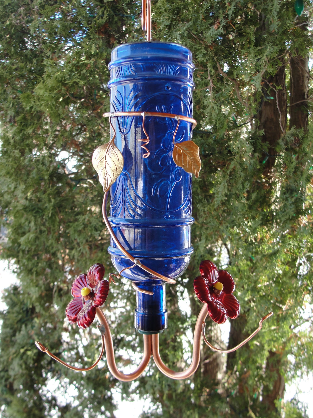 Amore Hummingbird Feeder - Cobalt