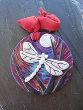 Load image into Gallery viewer, Dragonfly - Raku Medallion