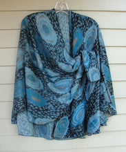 Load image into Gallery viewer, Cashmere Shawl - Reversible - Blue #22