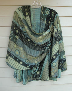 Cashmere Shawl - Reversible - Green #9