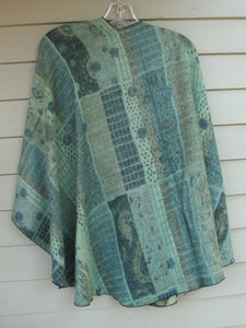 Cashmere Shawl - Reversible - Green #9