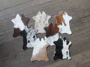 Cowhide coasters