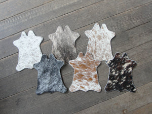Cowhide coasters