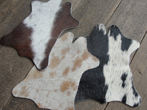 Cowhide coasters