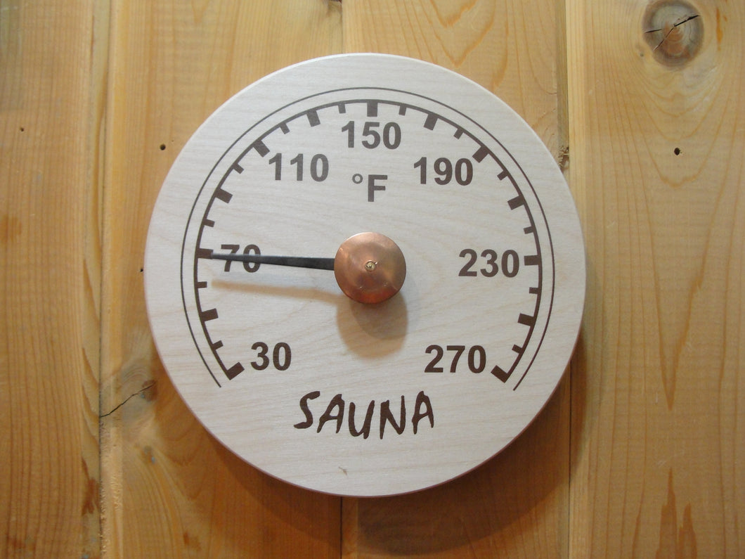 Round Sauna Thermometer