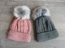 Load image into Gallery viewer, Polish Heavy Knit Beanie with single pompom