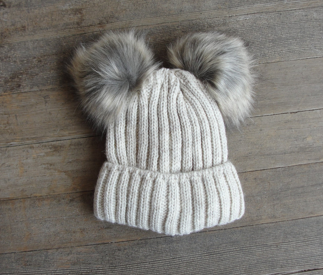 Polish Beanie with double pompom
