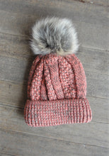 Load image into Gallery viewer, Polish Heavy Knit Beanie with single pompom