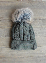 Load image into Gallery viewer, Polish Heavy Knit Beanie with single pompom