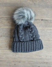 Load image into Gallery viewer, Polish Heavy Knit Beanie with single pompom