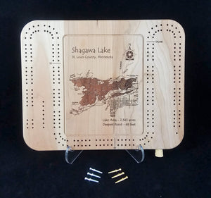 Cribbage Board - Select Minnesota Lakes