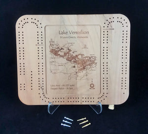 Cribbage Board - Select Minnesota Lakes