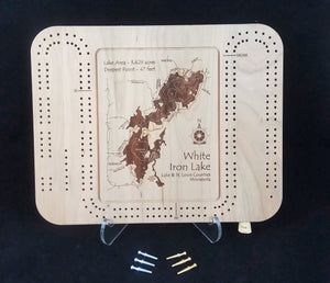 Cribbage Board - Select Minnesota Lakes